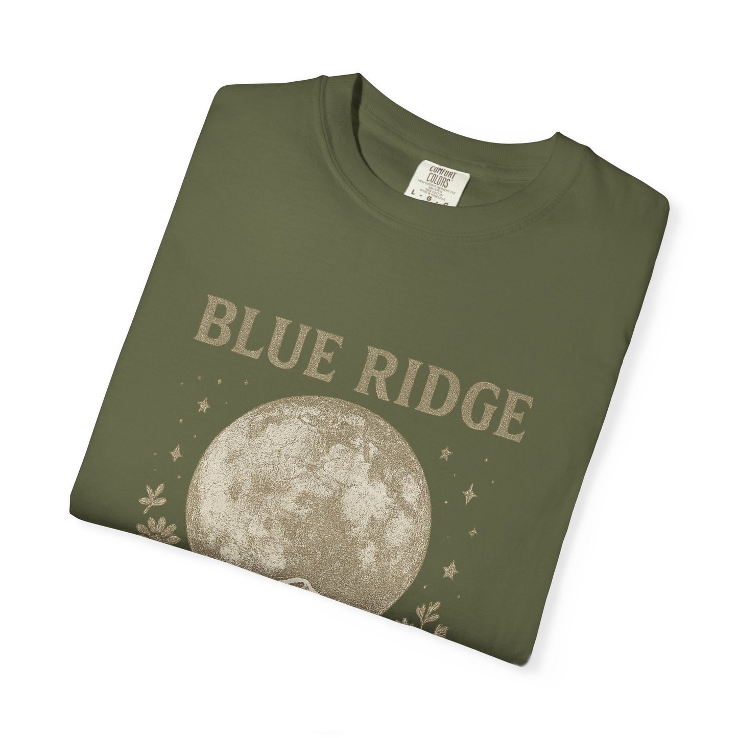 Blue Ridge Moon Celestial T-shirt, Mountain Sky Graphic Tee, Nature Lover Gift, Boho Shirt, Astronomy Top, Men Women Unisex Fashion