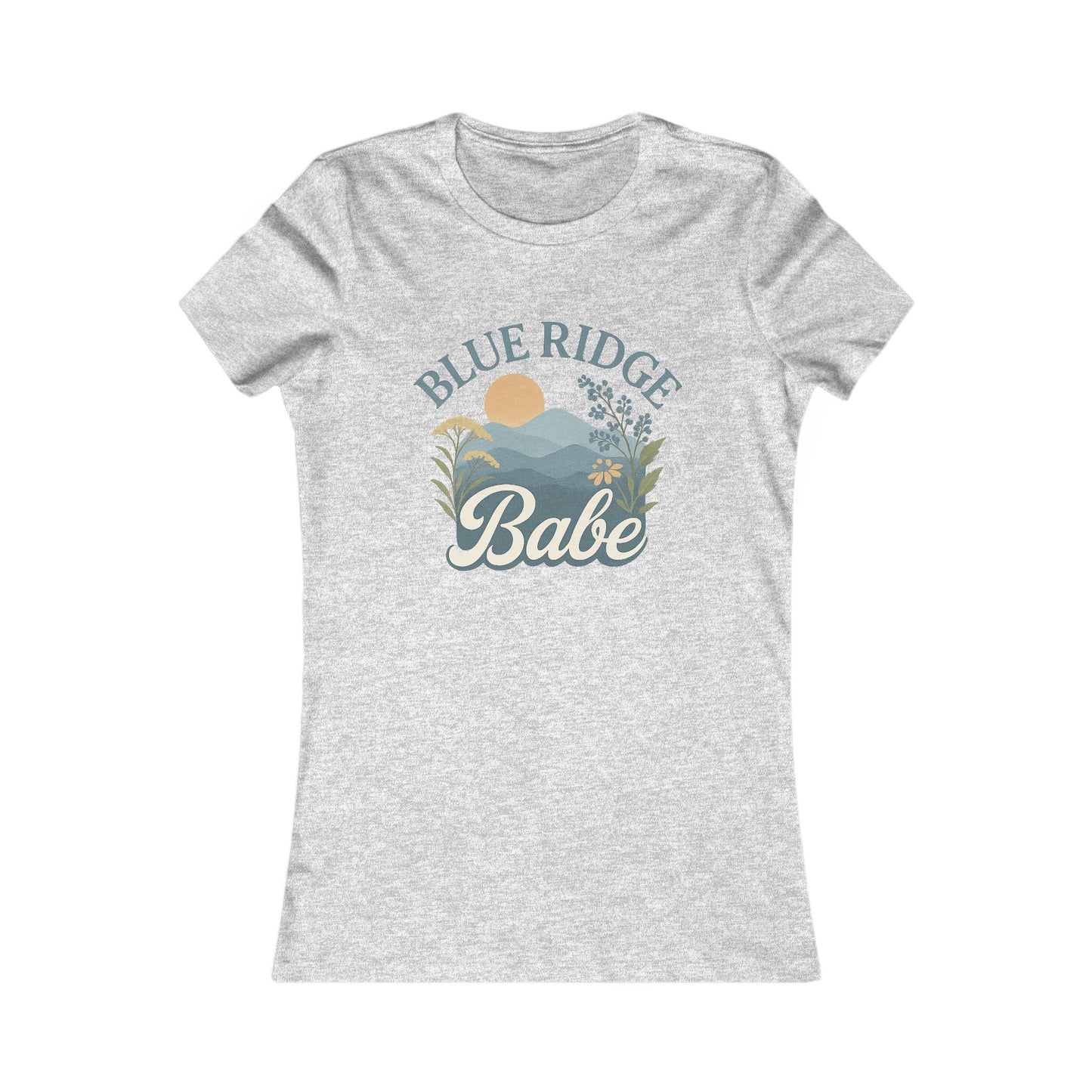 Blue Ridge Babe Skinny Tee, Women's Fit T-Shirt, Mountain Lover Graphic Top, Nature Inspired Shirt, Gift for Outdoor Enthusiast