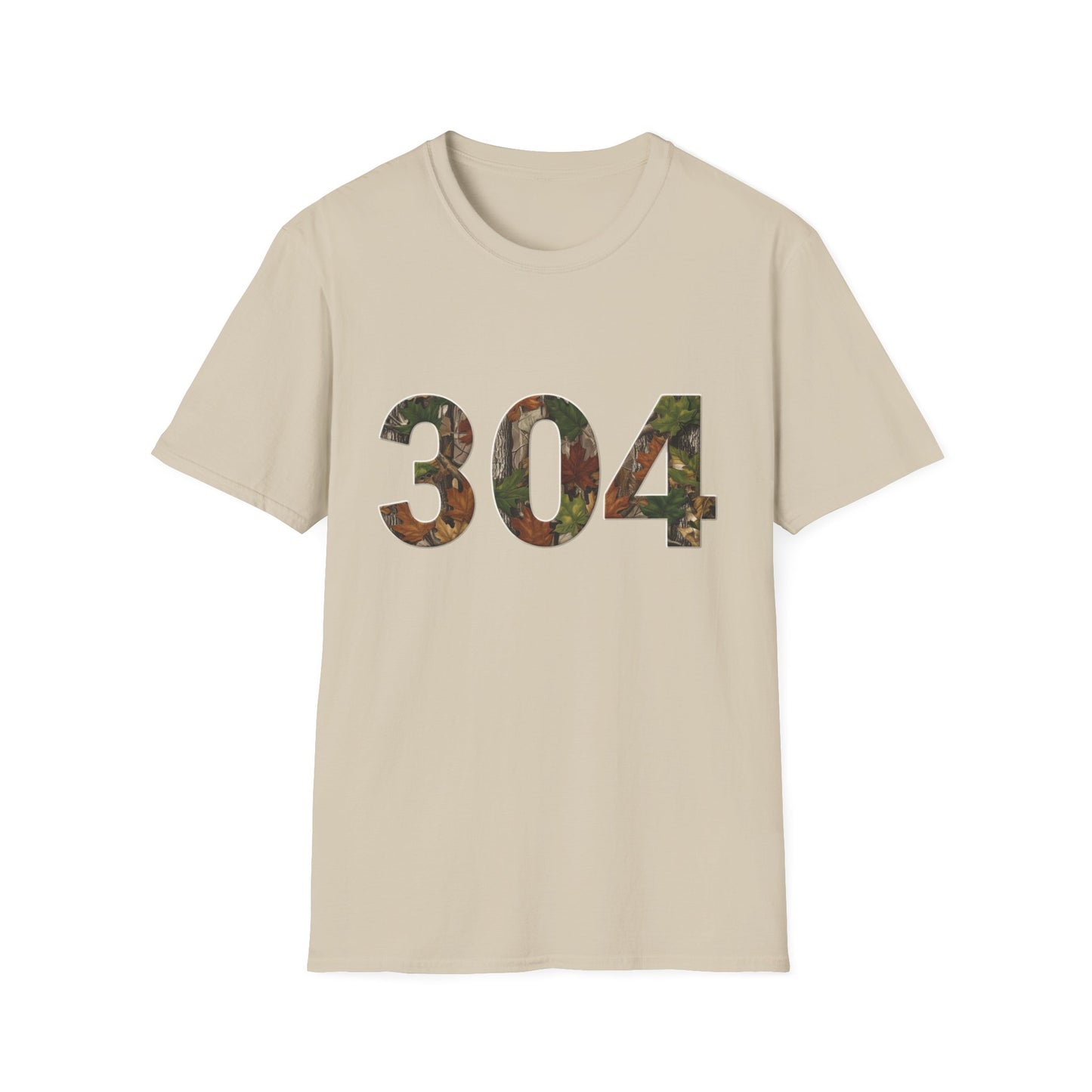 West Virginia Area Code Camo T-Shirt, WV Camo Tee, Mountain State Shirt, Appalachian Tee, 304 Area Code Shirt