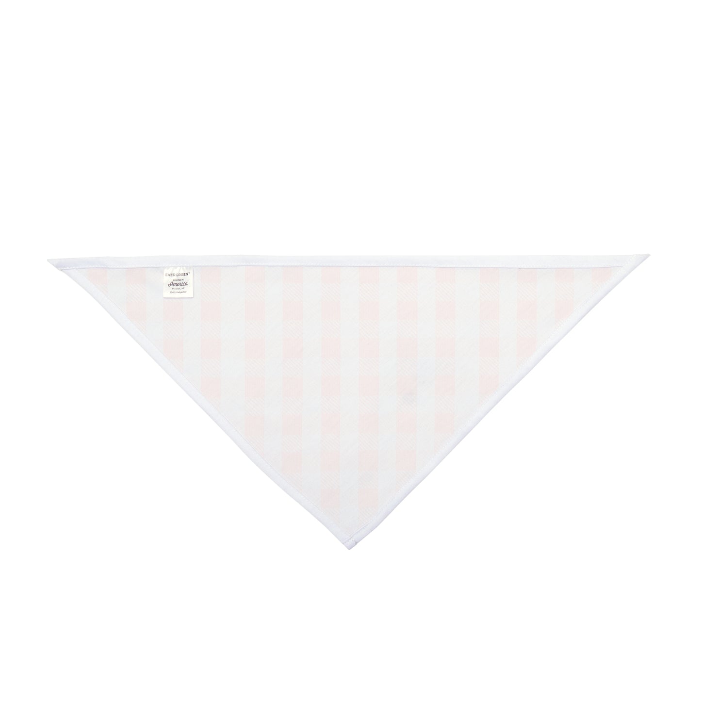 Pink Gingham Dog Scarf – Classic Check Pet Bandana