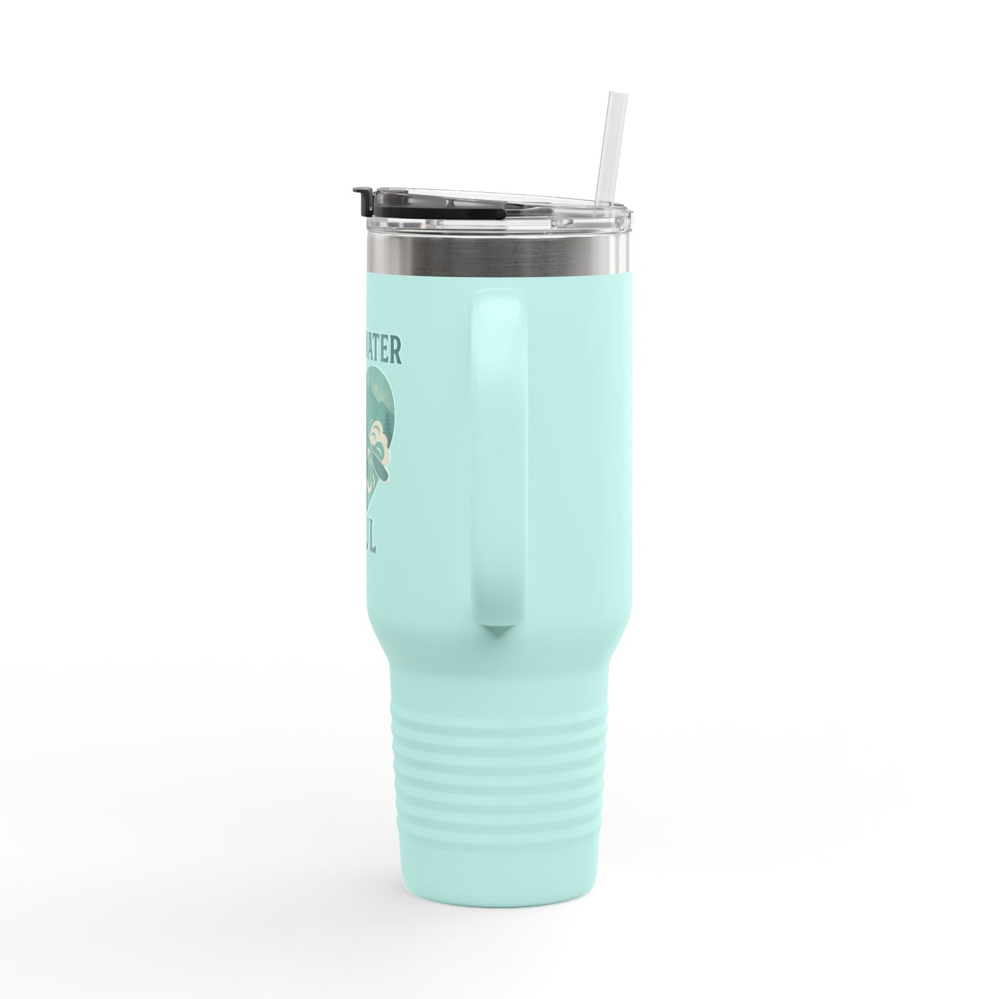 Insulated Travel Mug with Motivational Kayaking Design | Sporty Travel Coffee Cup, Adventure Mug, Outdoor Gift, Hydration Tumbler