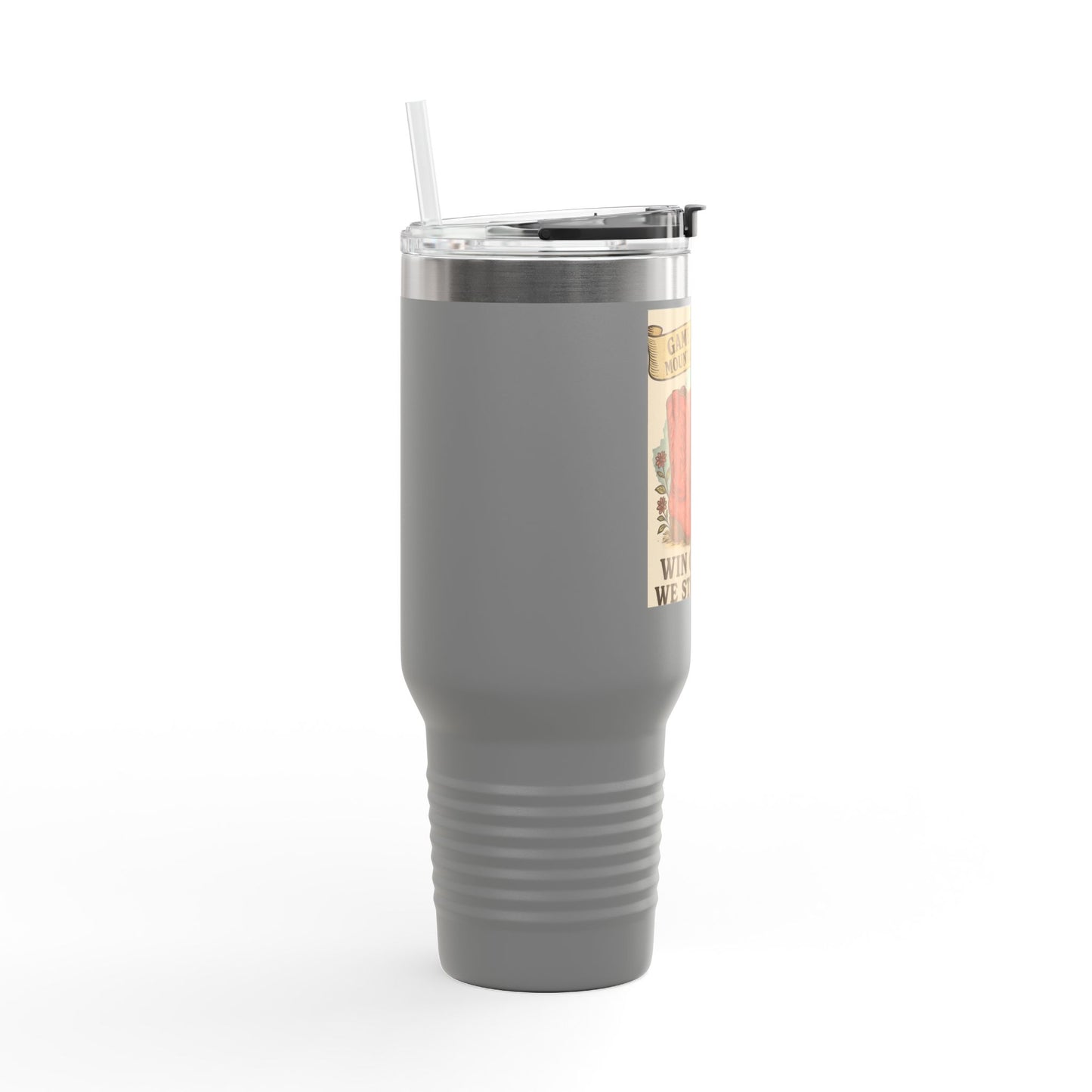 Mountaineer Game day Insulated Travel Mug, 40oz | Travel Coffee Cup, Custom Tumbler, WVU Lover Gift, Tailgating Hydration, Adventure