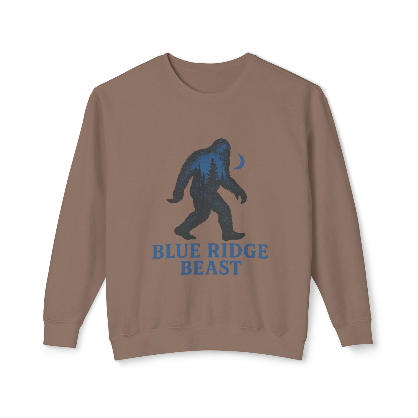 Blue Ridge Big foot Sweatshirt, Cozy Crewneck for Nature Lovers, Gift for Adventurers, Sasquatch Pullover for Outdoor Enthusiasts