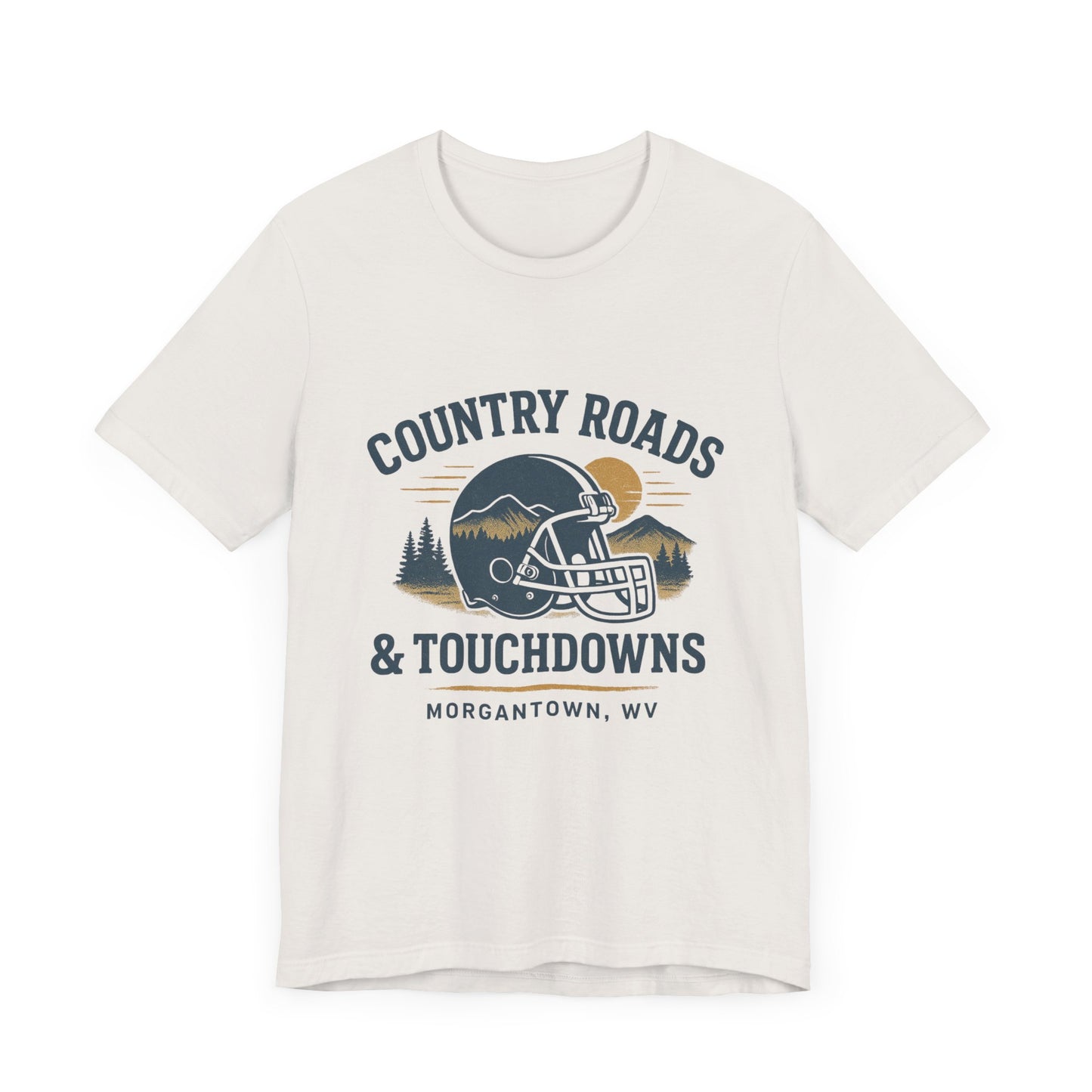 Country Roads and Touchdowns T-Shirt, Game Day Shirt, Retro College Football Tee