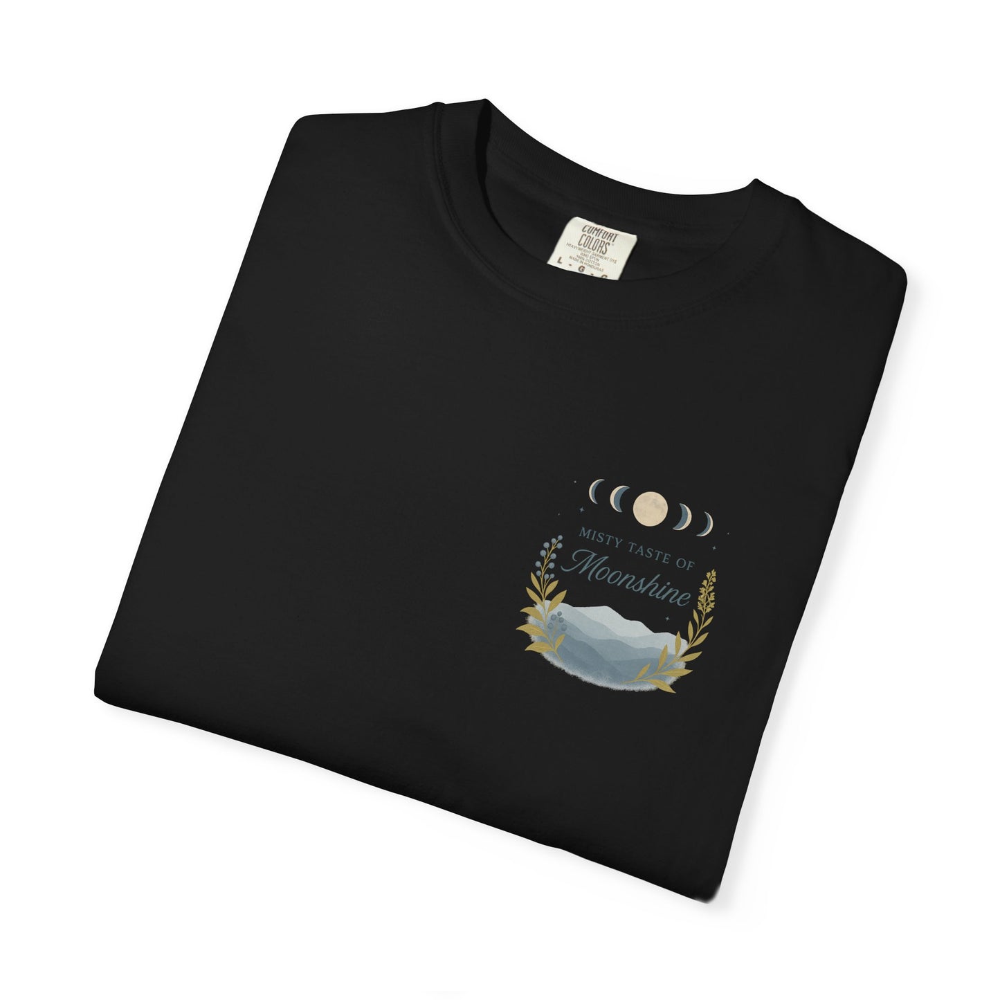 Misty taste of Moonshine, Country Roads WV, Moon phases t shirt in beautiful colors