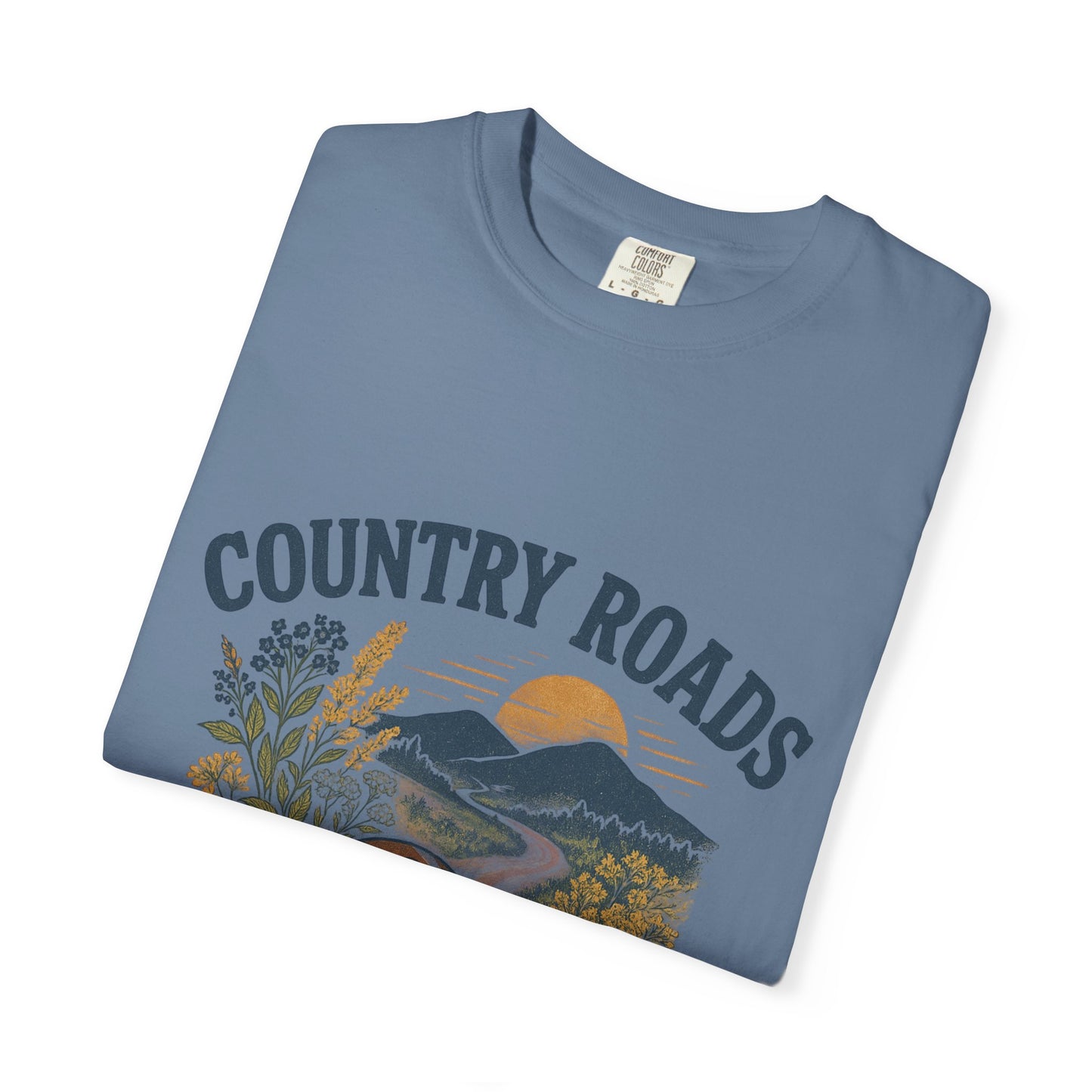 Country Roads Gameday T-shirt, Country Roads Tailgating Shirt, Touchdowns Tee, West Virginia Fan Apparel, Unisex Tee