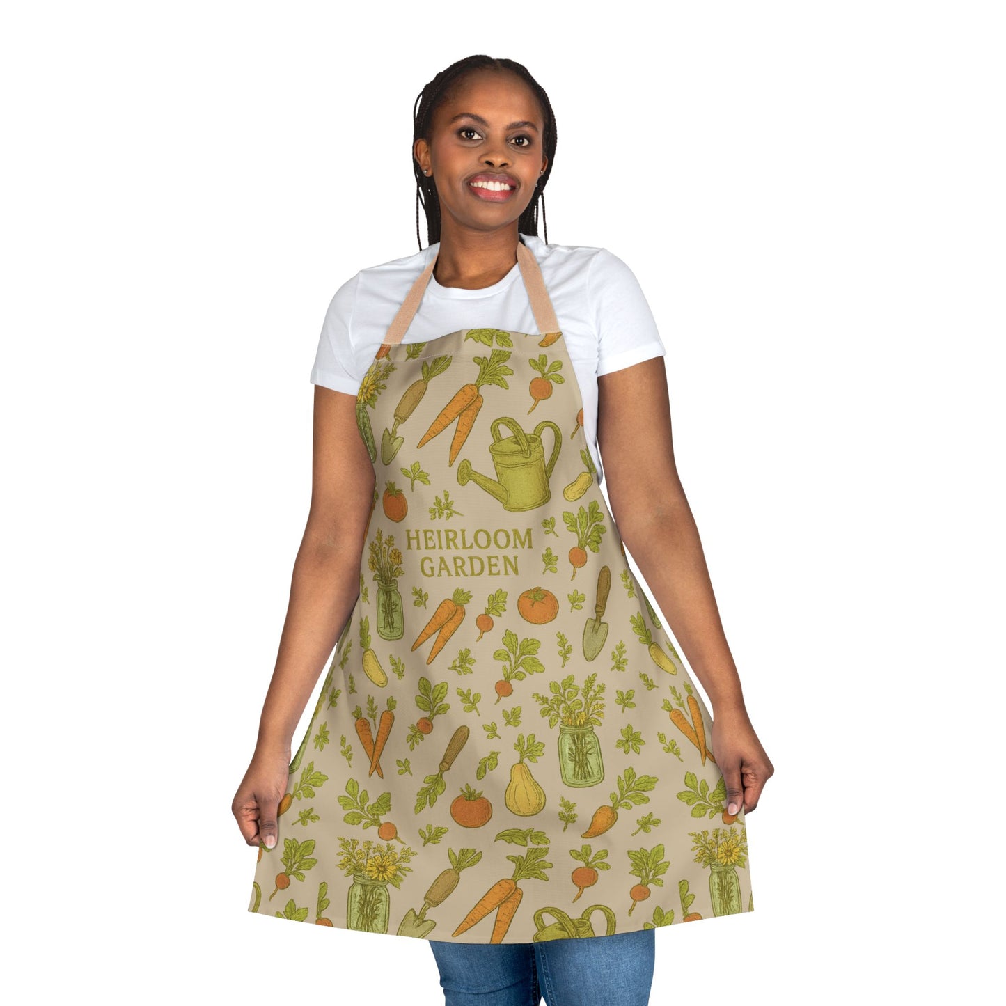 Heirloom Garden Apron, Gardening Gift, Kitchen Decor, Cooking Apron, Eco-Friendly Gift, Garden Lover Accessory