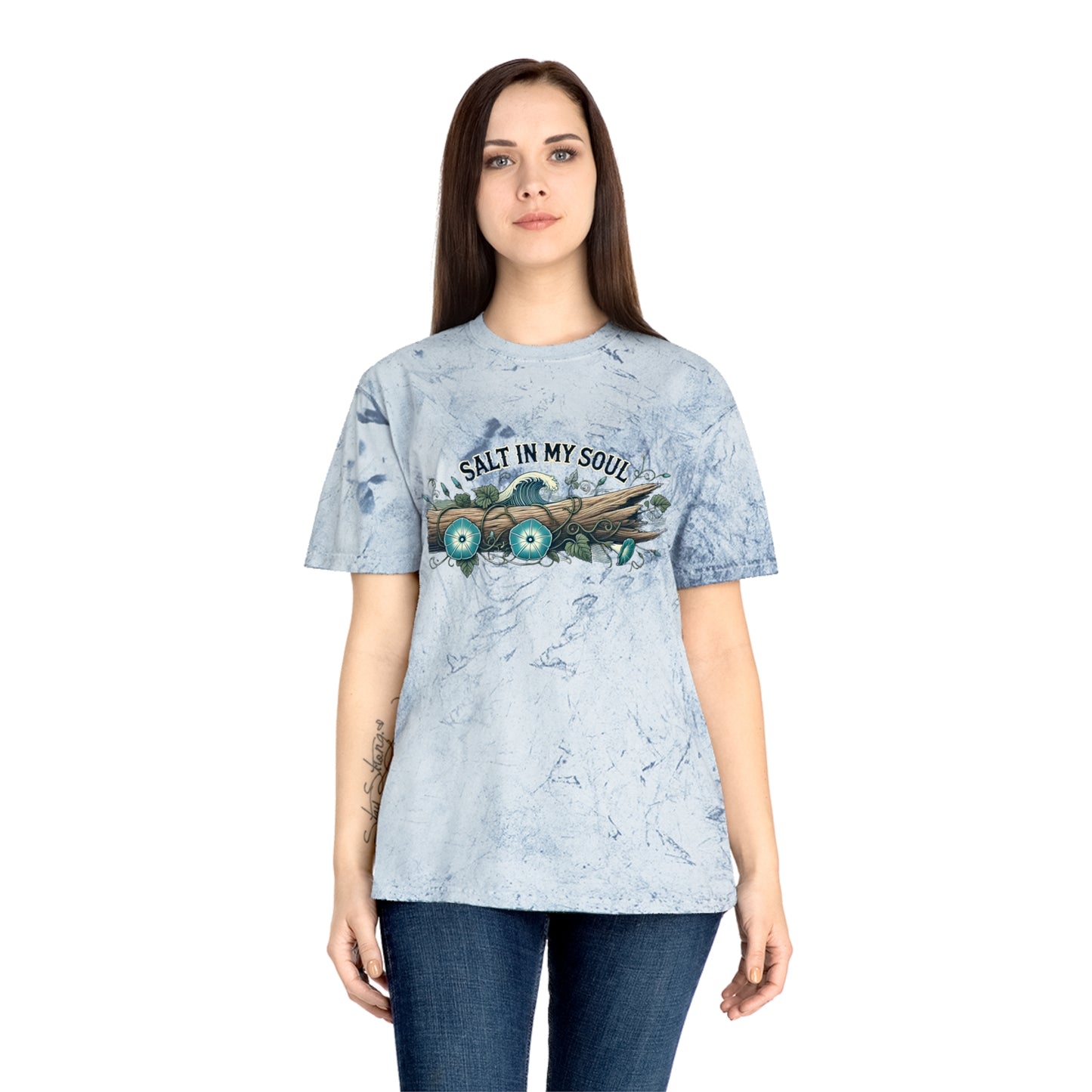 Salt in My Soul Tie-dyed Beach Tee