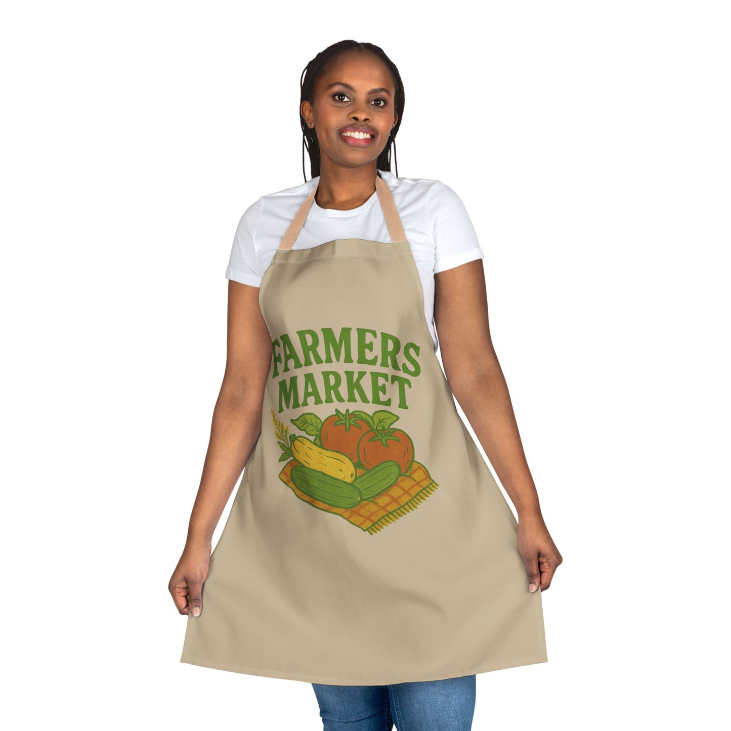 Farmers Market Apron - Colorful Gardening Gift, Kitchen Accessory, BBQ Outfit, Cooking Lover's Present, Sustainable Living Must-Have
