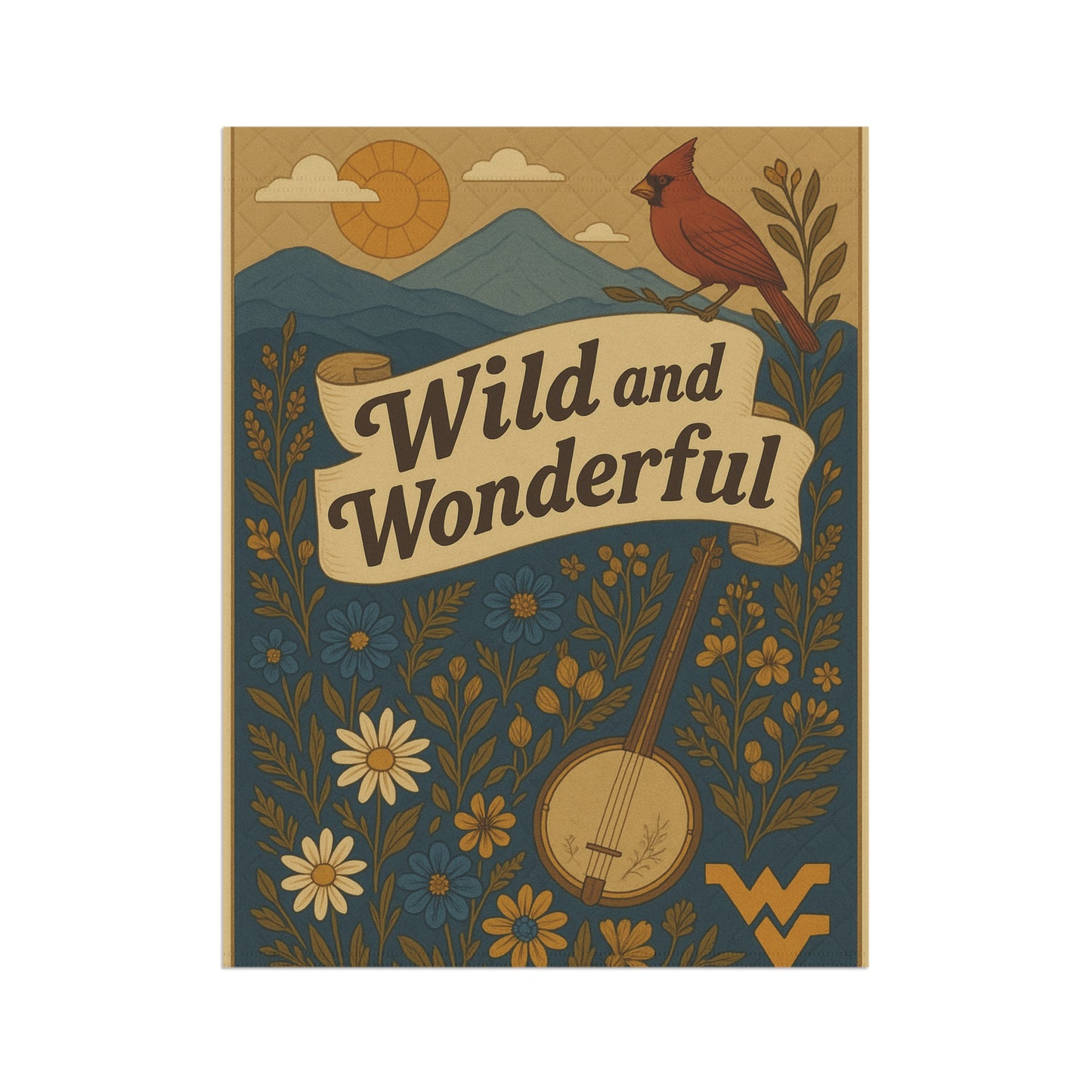 Wild & Wonderful WV Garden Flag š¦šæ | Cardinal Outdoor Decor