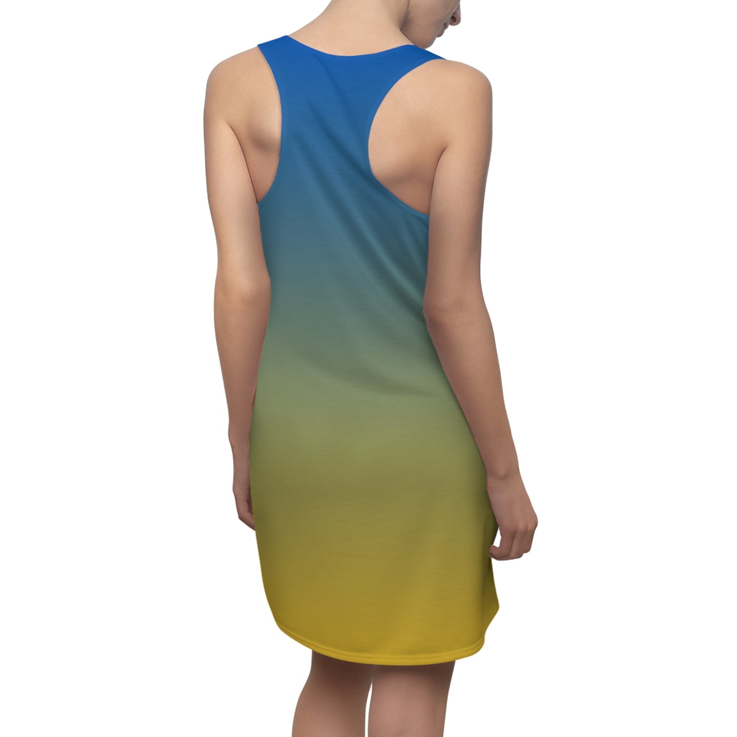 Gradient Ombre Country Roads Racerback Dress, Summer Dress, Vacation Outfit, Festival Clothing, Trendy Sundress