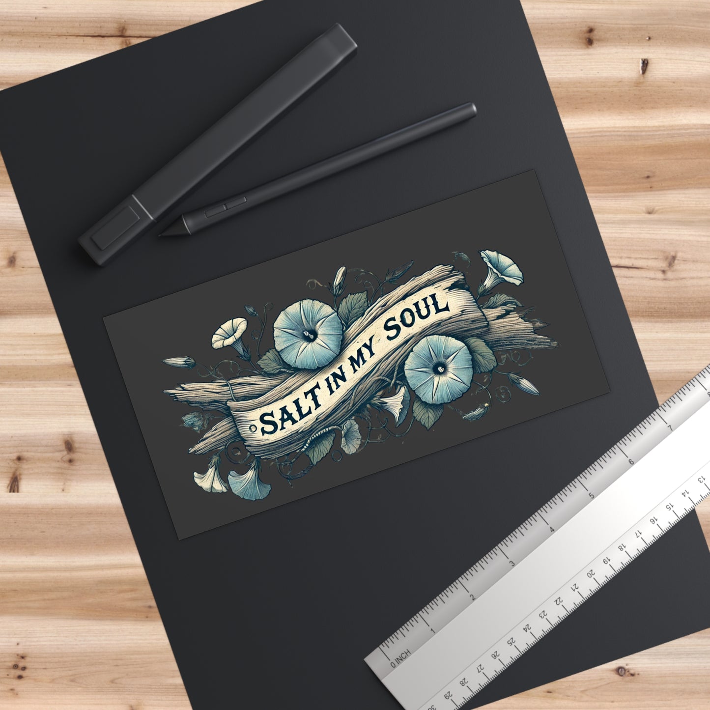 Ocean Vibes Bumper Stickers - Salt in my soul beach theme, car accessories, travel decor, coastal vibes, water sports decals