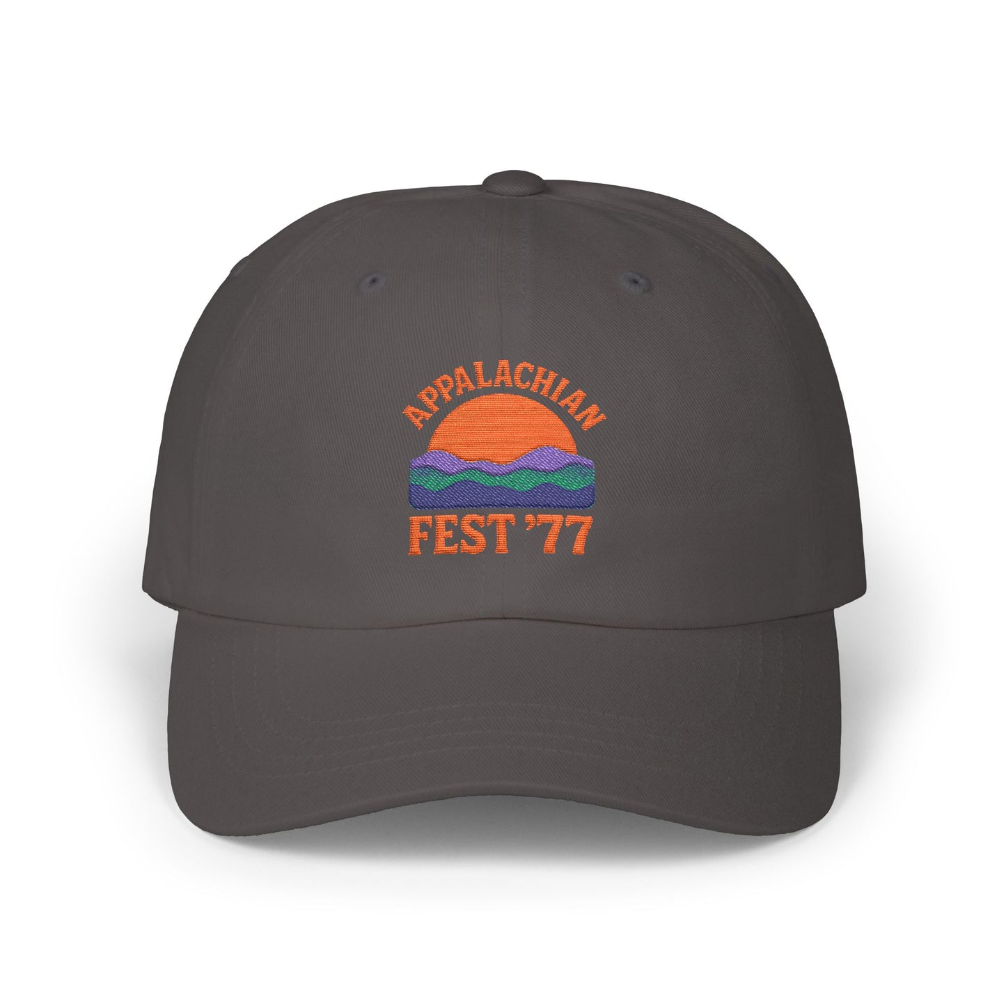 Stylish Classic Dad Cap with Retro Festival logo, Appalachia, 70's style