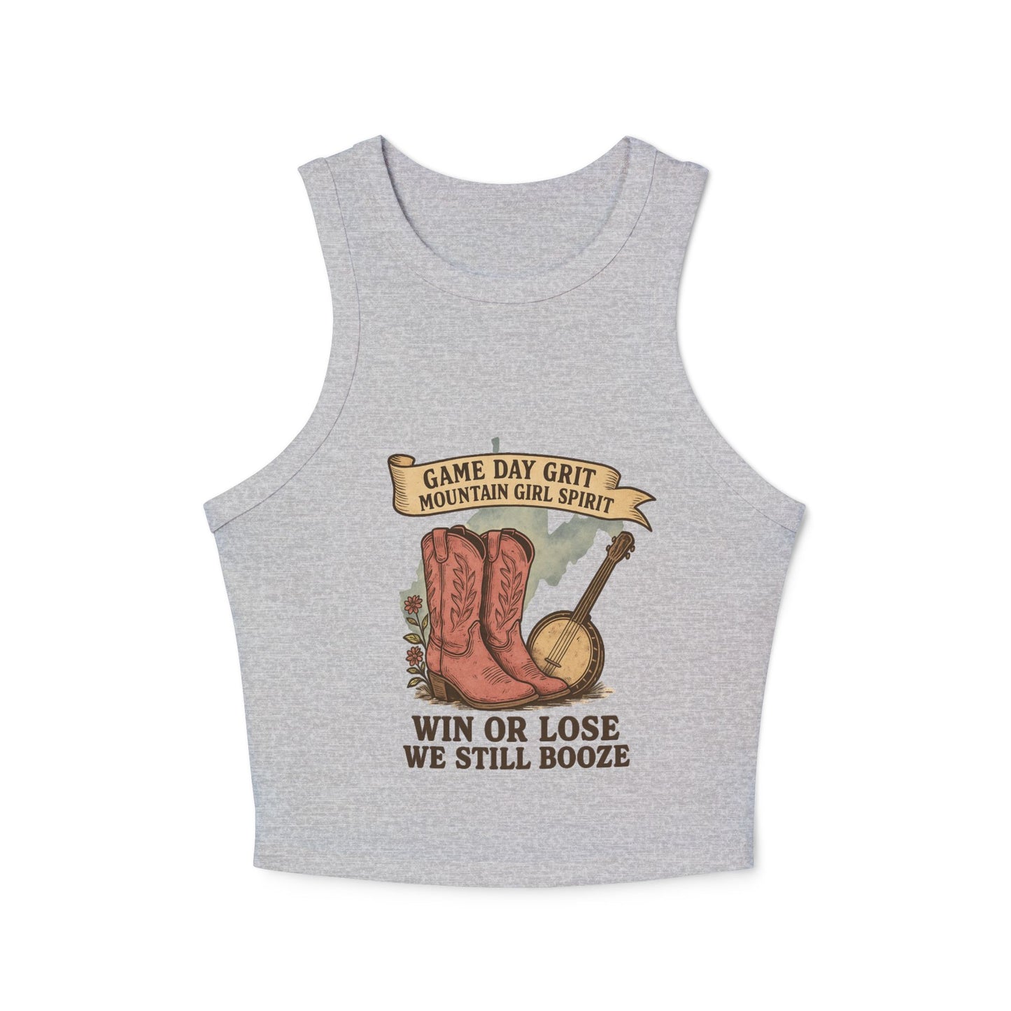 Win or Lose Gameday Grit 🟡 Racerback Tank | WV Tailgate Style