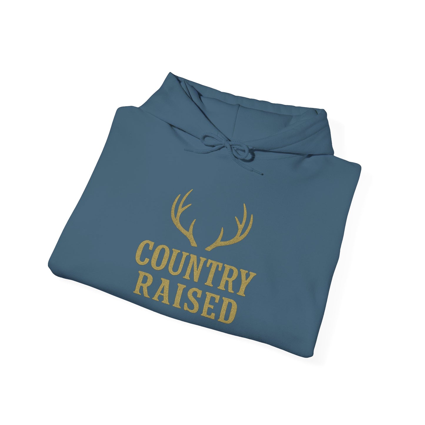 Country Raised deer antler Hoodie, Outdoor Wildlife Animal Ranch Farm Life Gift, Camouflage Hunting Apparel, Nature Lover Cabin Wear, Rural