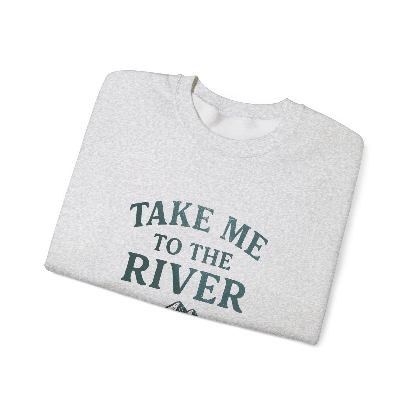 Vintage River Oversized Crewneck Sweatshirt, Retro Sweatshirt, Unisex Jumper, Cozy Pullover, River Lover Gift, Vintage Sweatshirt
