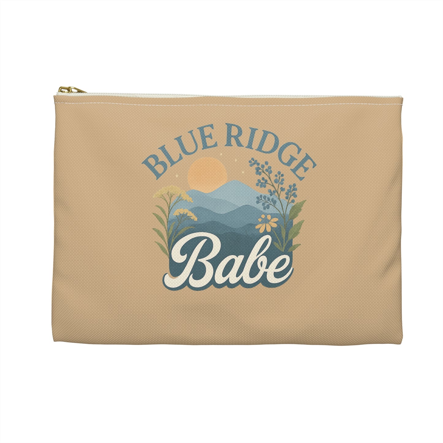 Blue Ridge Babe Accessory Pouch, Makeup Bag, Travel Organizer, Zipper Pouch, Gift for Her, Cosmetic Case