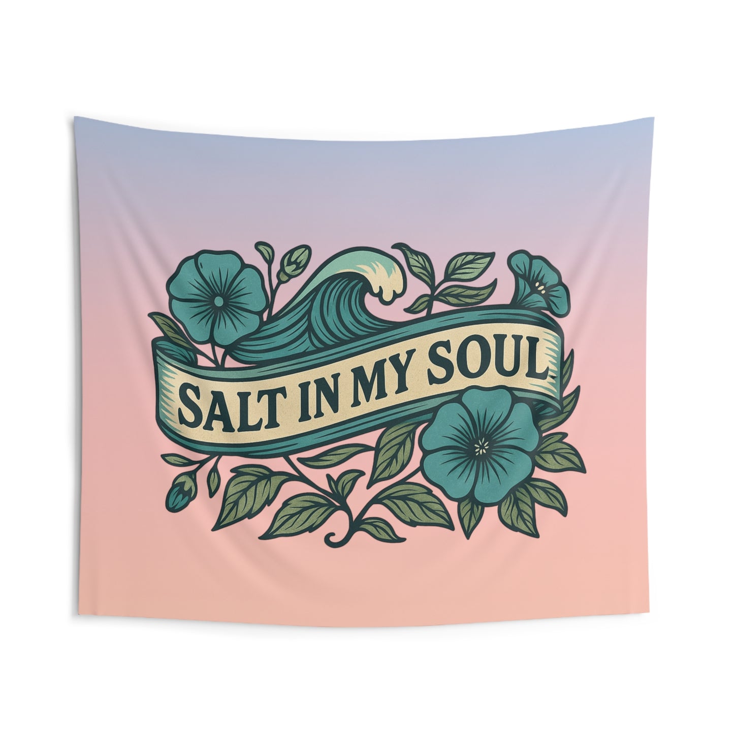 Salt in my Soul Beach Wall Tapestry