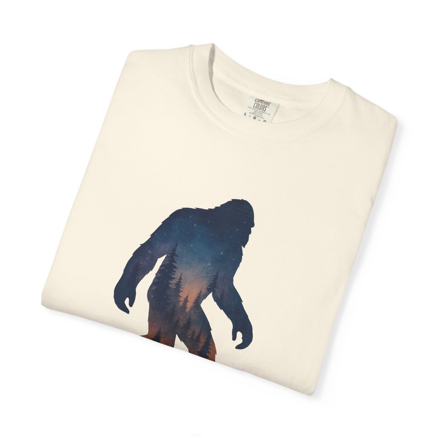 Bigfoot by Moonlight T-Shirt – Sasquatch Forest Cryptid Tee