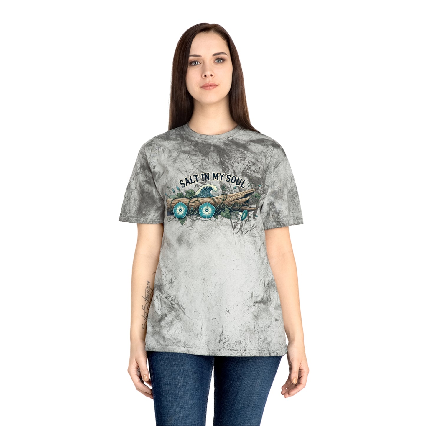 Salt in My Soul Tie-dyed Beach Tee