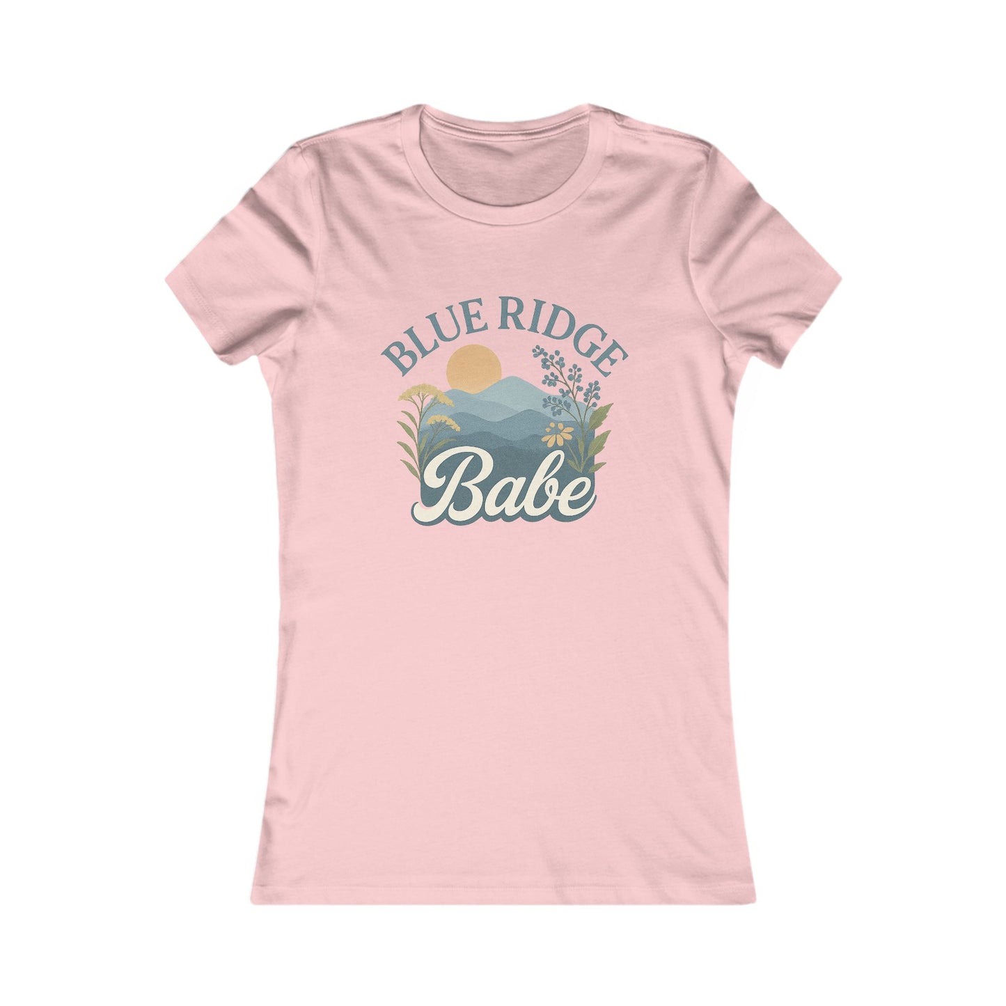 Blue Ridge Babe Skinny Tee, Women's Fit T-Shirt, Mountain Lover Graphic Top, Nature Inspired Shirt, Gift for Outdoor Enthusiast