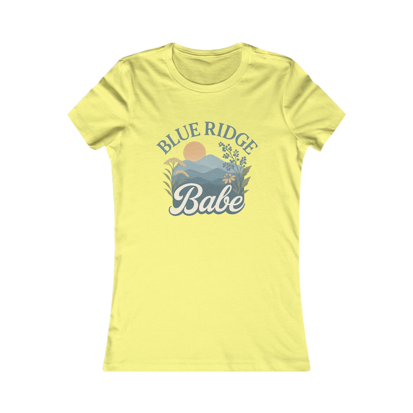 Blue Ridge Babe Skinny Tee, Women's Fit T-Shirt, Mountain Lover Graphic Top, Nature Inspired Shirt, Gift for Outdoor Enthusiast