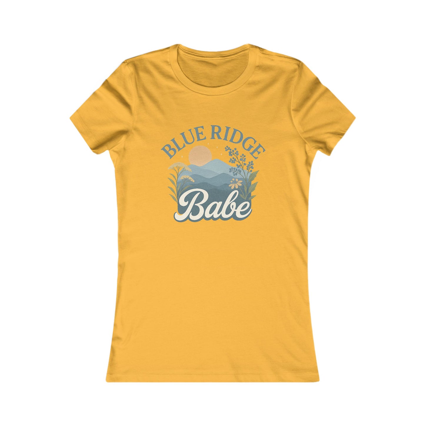 Blue Ridge Babe Skinny Tee, Women's Fit T-Shirt, Mountain Lover Graphic Top, Nature Inspired Shirt, Gift for Outdoor Enthusiast