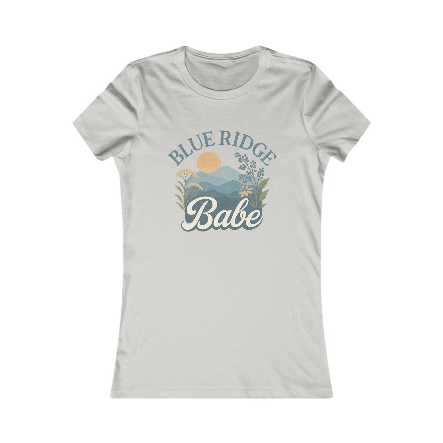 Blue Ridge Babe Skinny Tee, Women's Fit T-Shirt, Mountain Lover Graphic Top, Nature Inspired Shirt, Gift for Outdoor Enthusiast