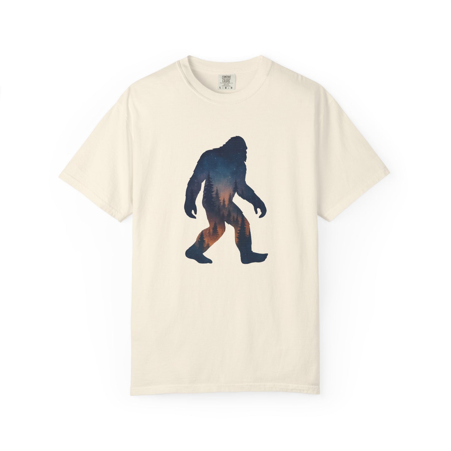 Bigfoot by Moonlight T-Shirt – Sasquatch Forest Cryptid Tee