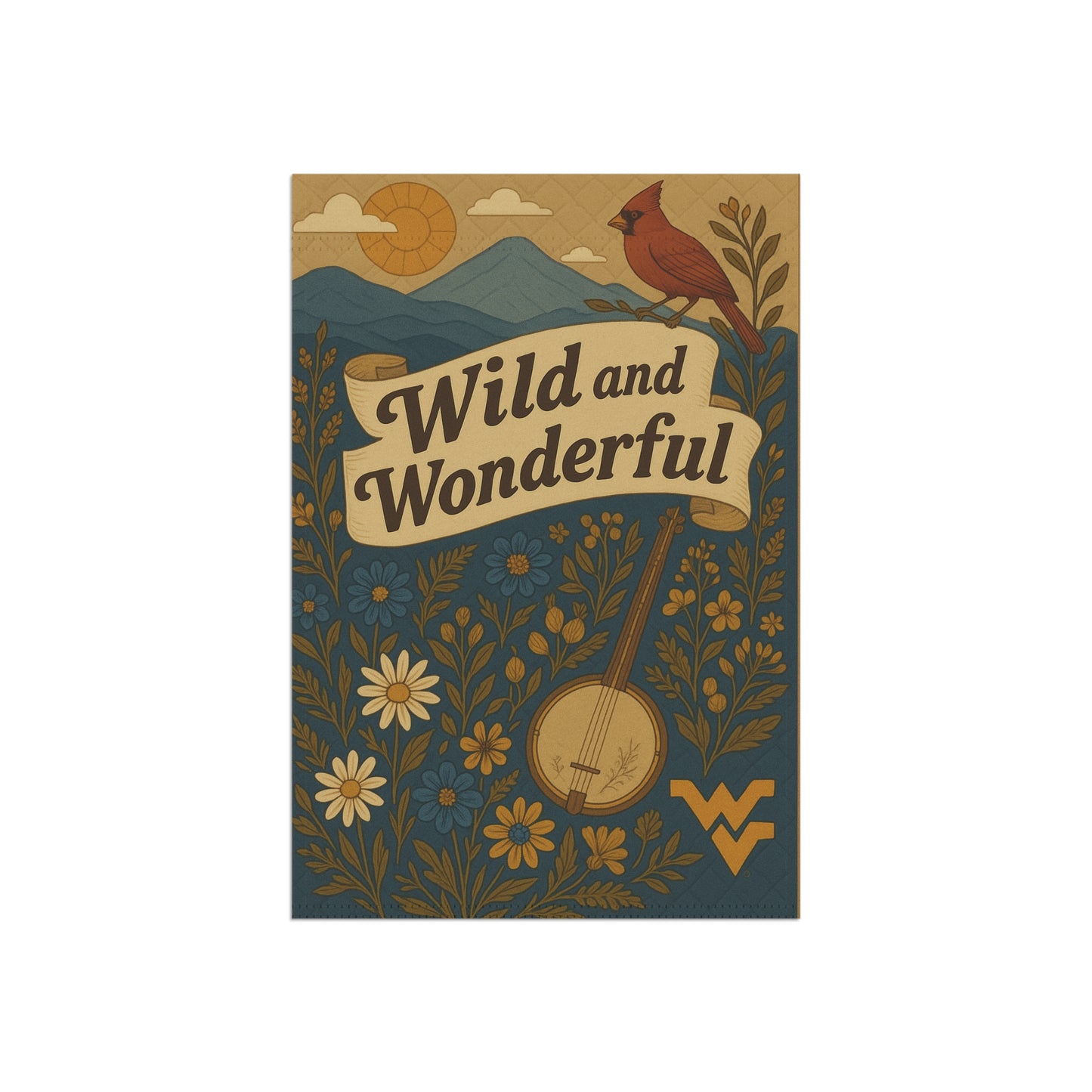 Wild & Wonderful WV Garden Flag š¦šæ | Cardinal Outdoor Decor