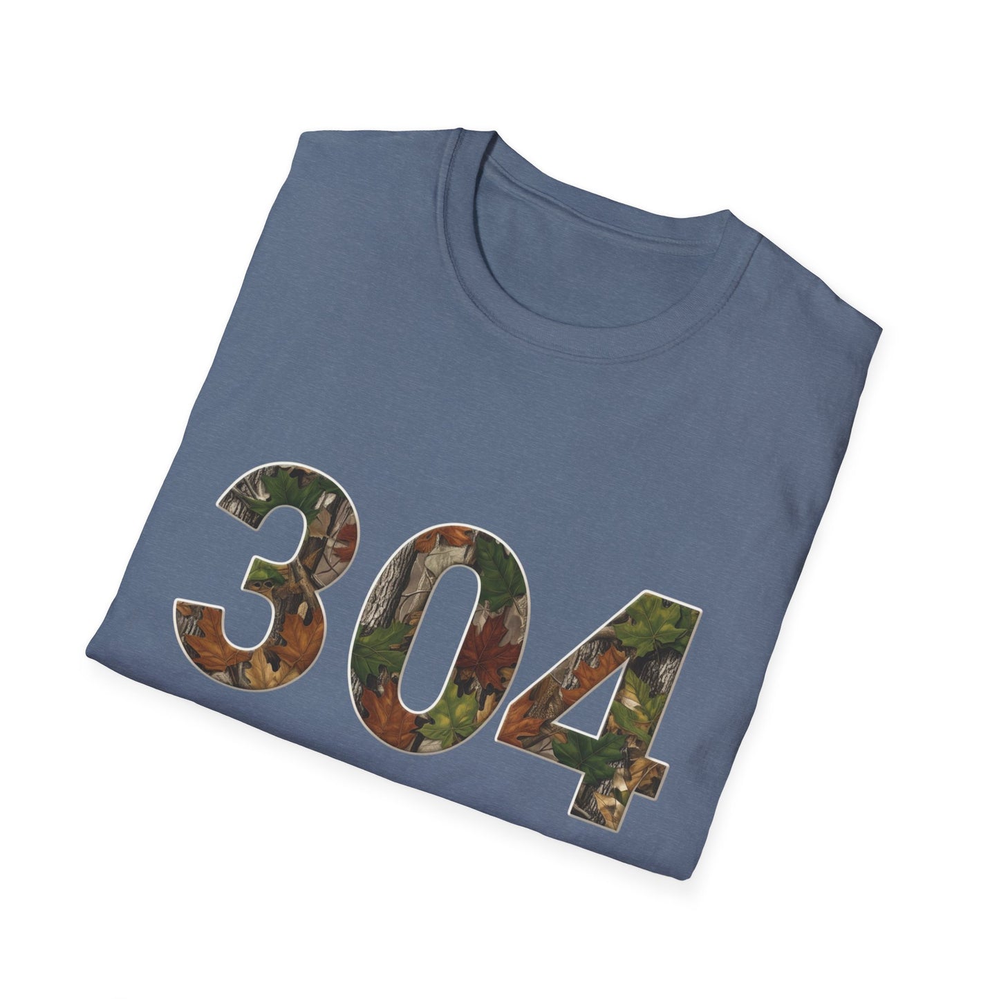 West Virginia Area Code Camo T-Shirt, WV Camo Tee, Mountain State Shirt, Appalachian Tee, 304 Area Code Shirt