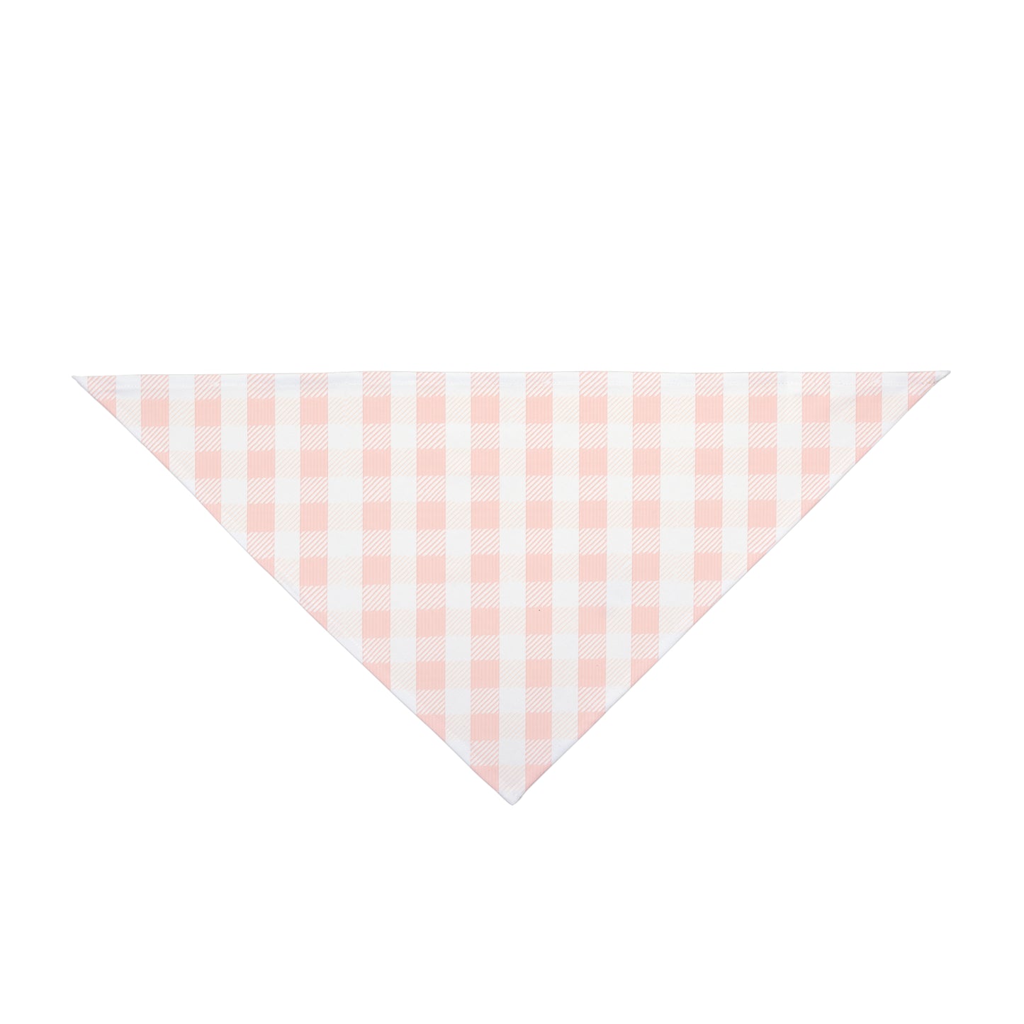 Pink Gingham Dog Scarf – Classic Check Pet Bandana