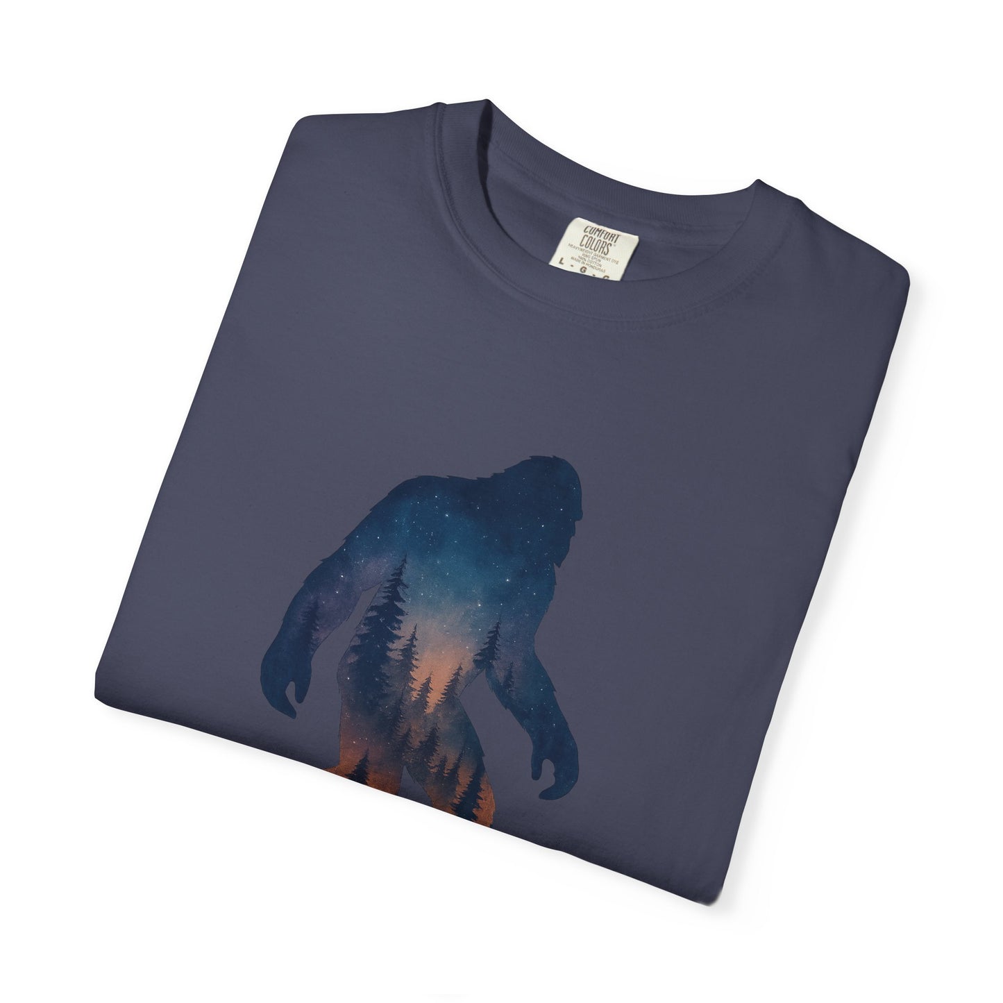 Bigfoot by Moonlight T-Shirt – Sasquatch Forest Cryptid Tee