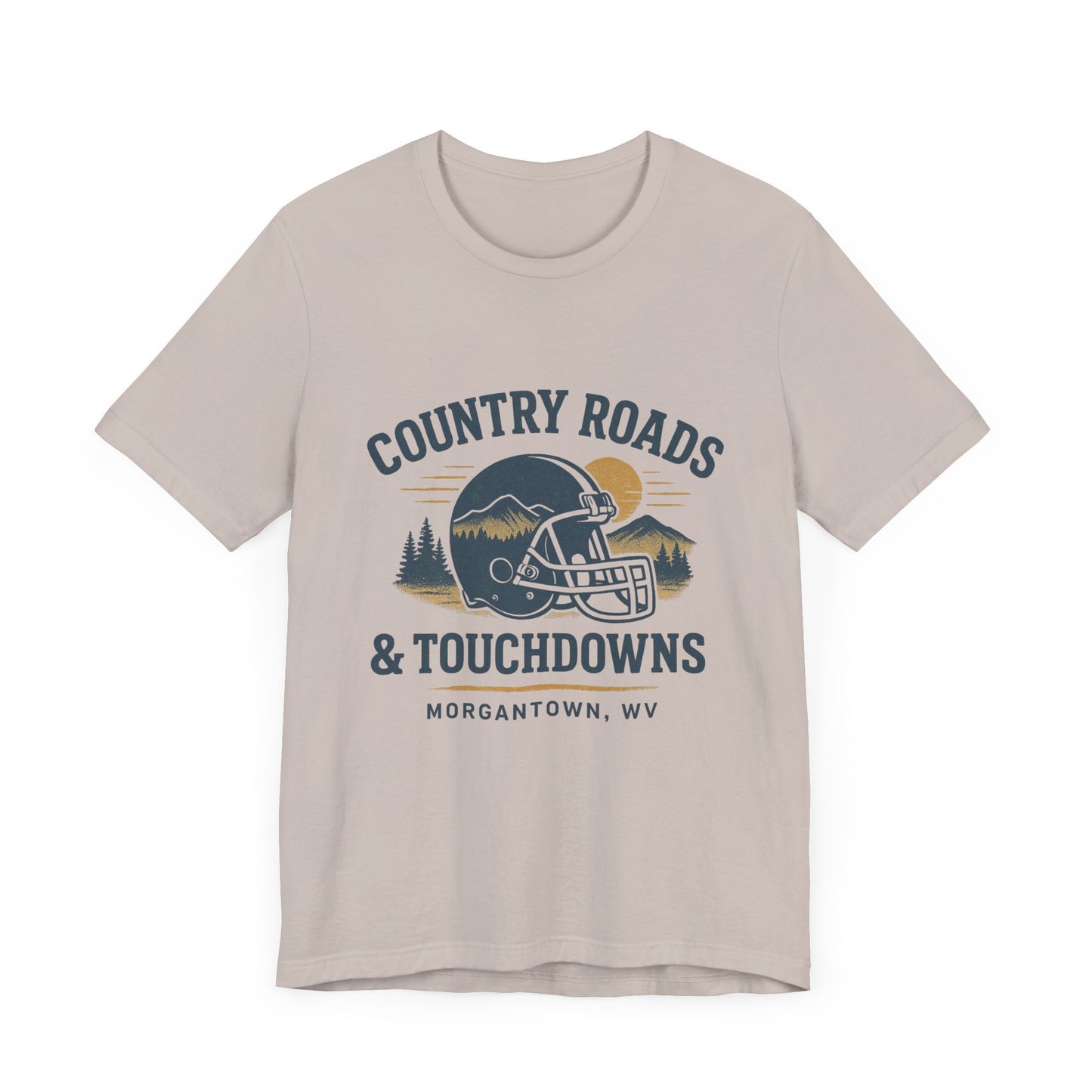Country Roads and Touchdowns T-Shirt, Game Day Shirt, Retro College Football Tee