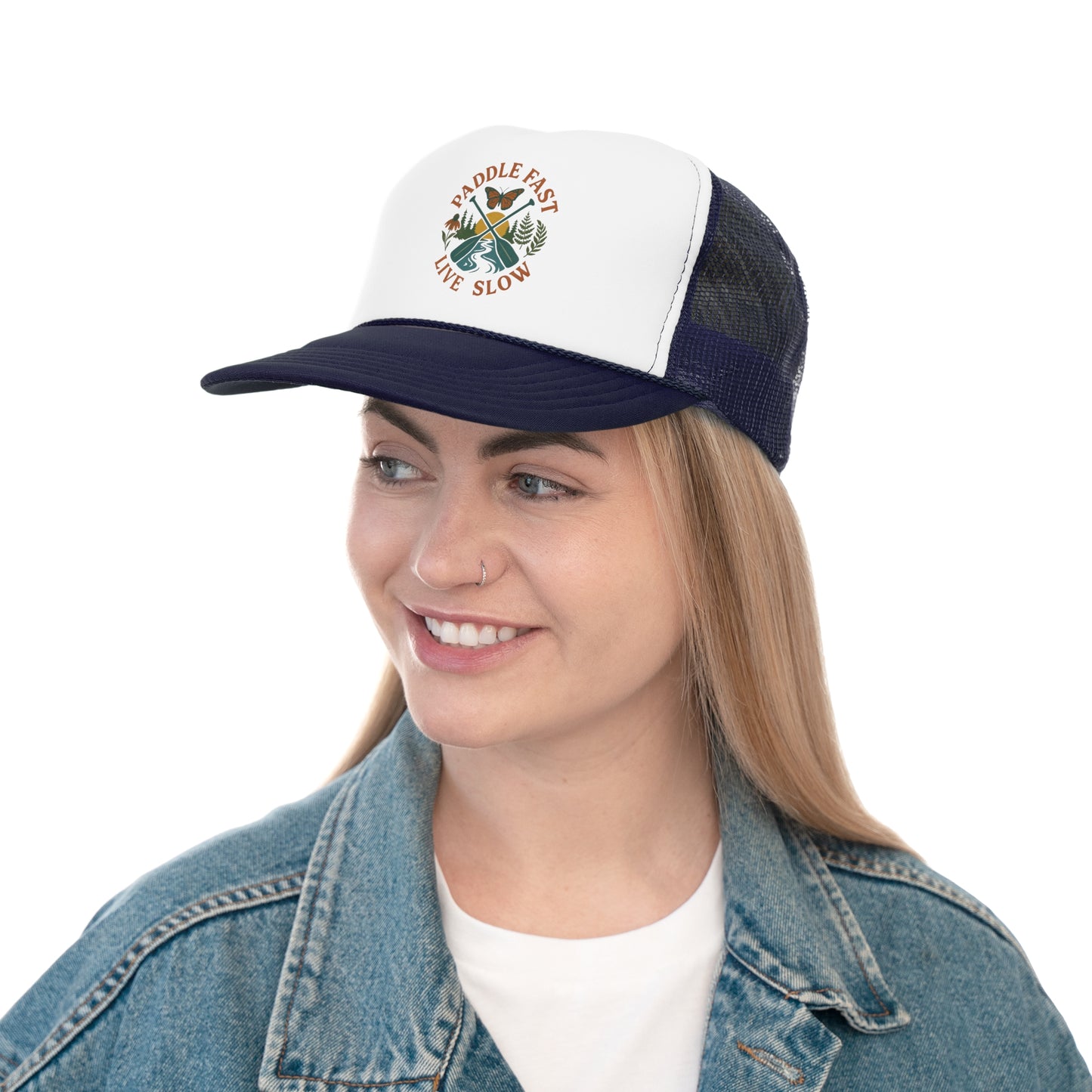 River Adventure Trucker Caps, Whitewater Hat, Kayaking Lover Gifts, Camping Hat, Hiking Cap