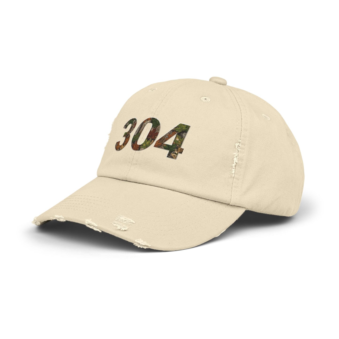 Camo Cap, West Virginia Hat, Distressed Baseball Cap, Unisex Trucker Hat, Vintage Style Dad Hat, Outdoor Camouflage Headwear