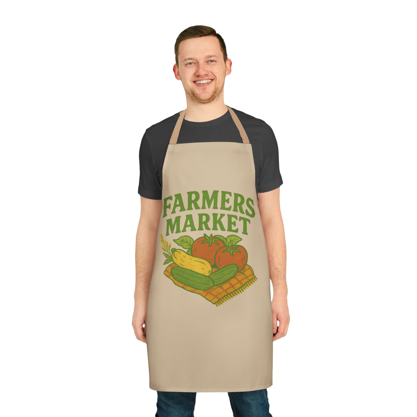 Farmers Market Apron - Colorful Gardening Gift, Kitchen Accessory, BBQ Outfit, Cooking Lover's Present, Sustainable Living Must-Have