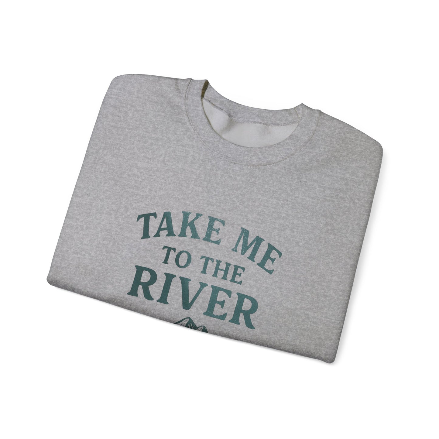 Vintage River Oversized Crewneck Sweatshirt, Retro Sweatshirt, Unisex Jumper, Cozy Pullover, River Lover Gift, Vintage Sweatshirt