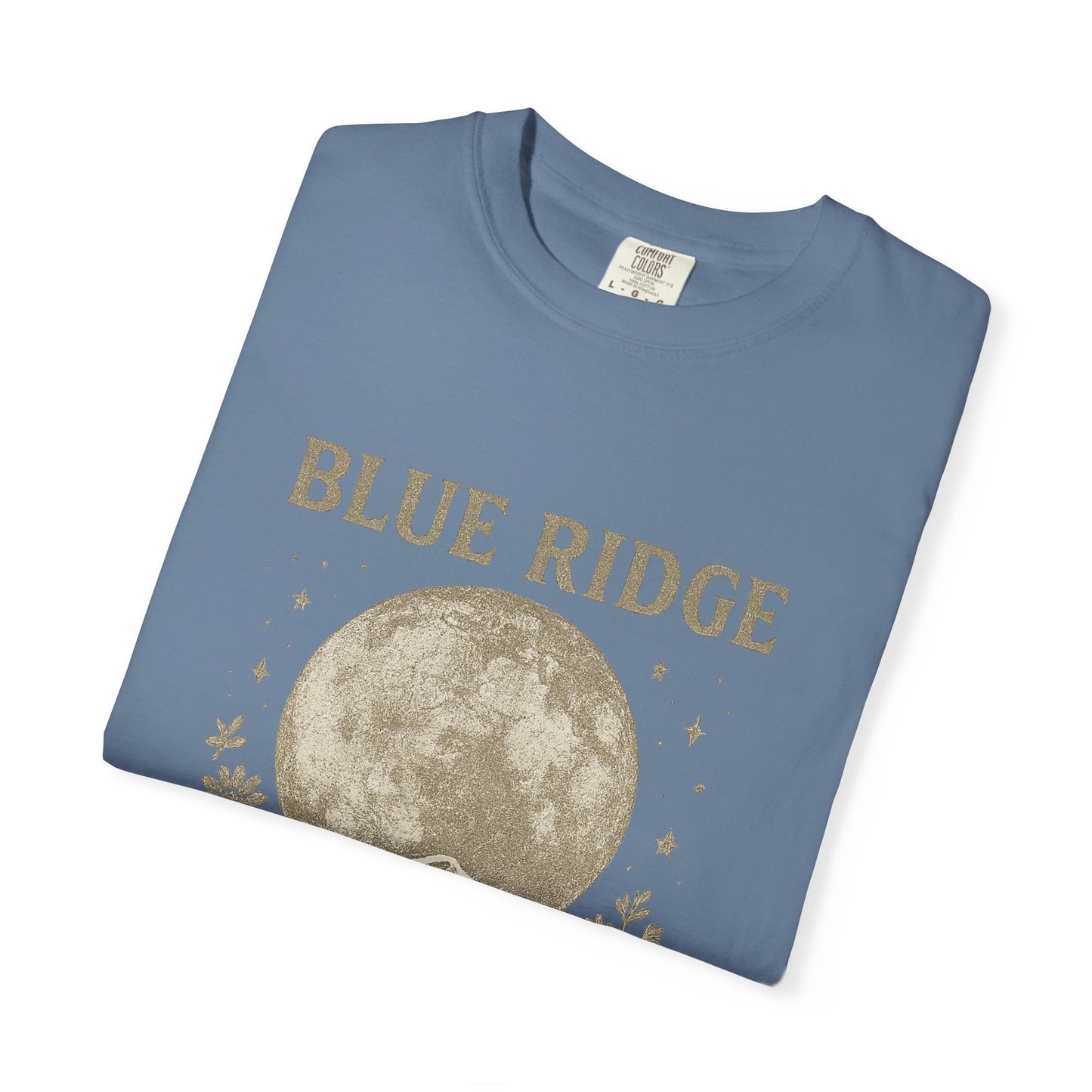 Blue Ridge Moon Celestial T-shirt, Mountain Sky Graphic Tee, Nature Lover Gift, Boho Shirt, Astronomy Top, Men Women Unisex Fashion