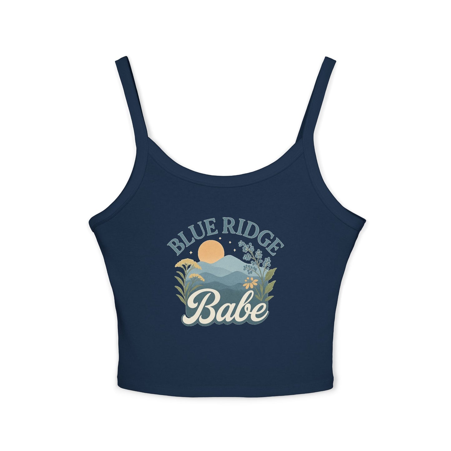 Blue Ridge Babe Spaghetti Strap Tank Top, Summer Shirt, Casual Top, Vacation Wear, Festival Outfit, Gift for Her