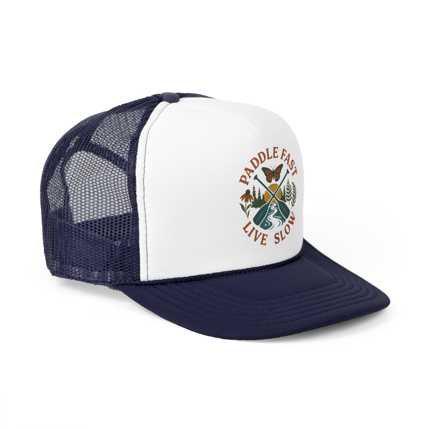 River Adventure Trucker Caps, Whitewater Hat, Kayaking Lover Gifts, Camping Hat, Hiking Cap