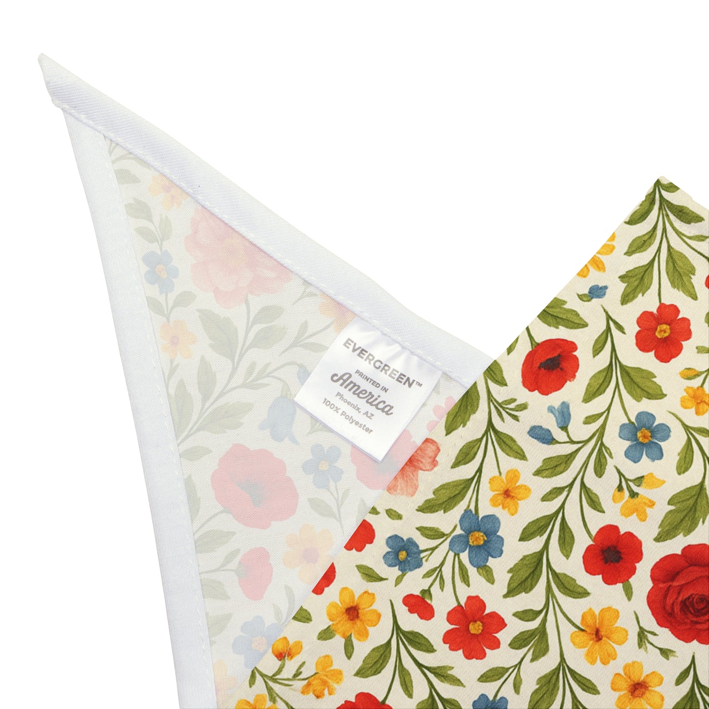 Wildflower Waltz Dog Scarf – Vintage Floral Pet Bandana