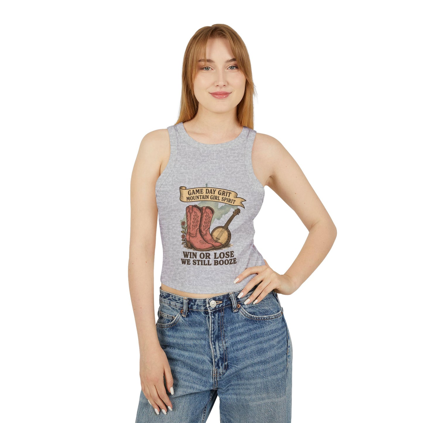 Win or Lose Gameday Grit 🟡 Racerback Tank | WV Tailgate Style