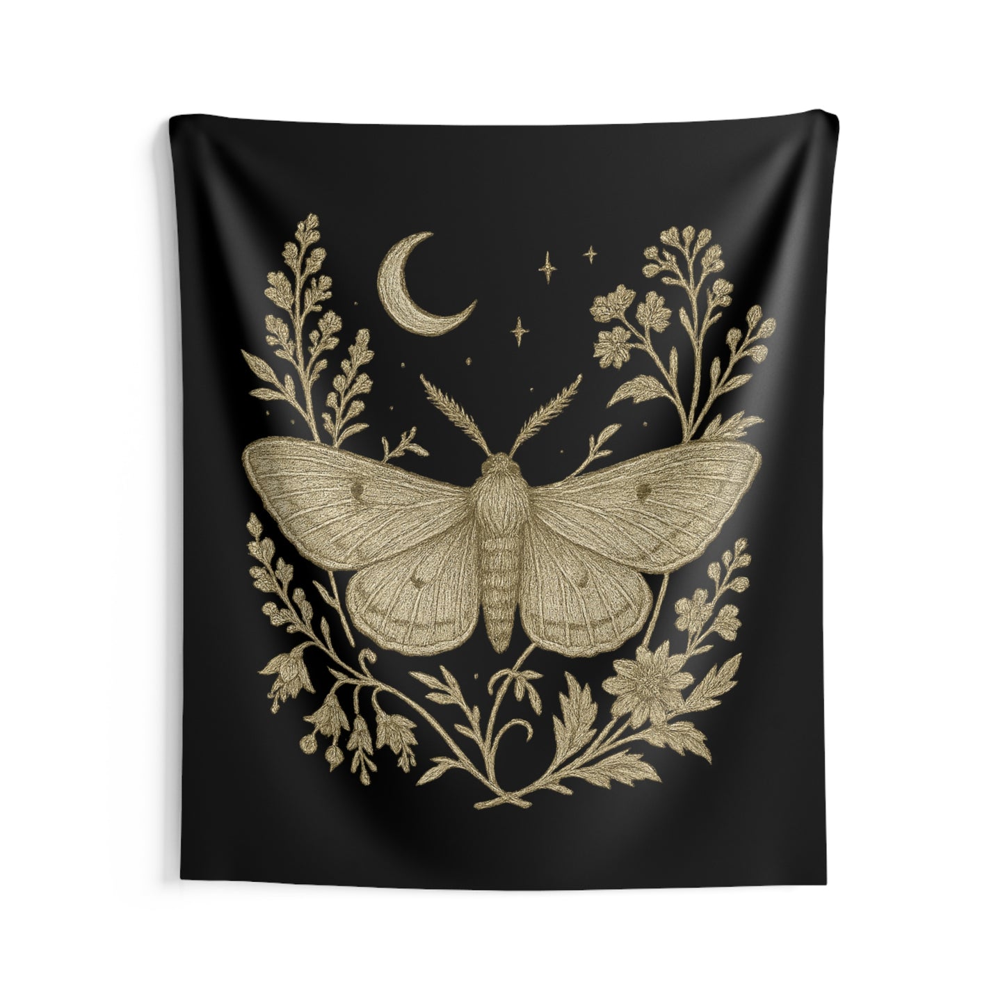 Golden Moth & Moon Tapestry – Appalachia After Dark Collection