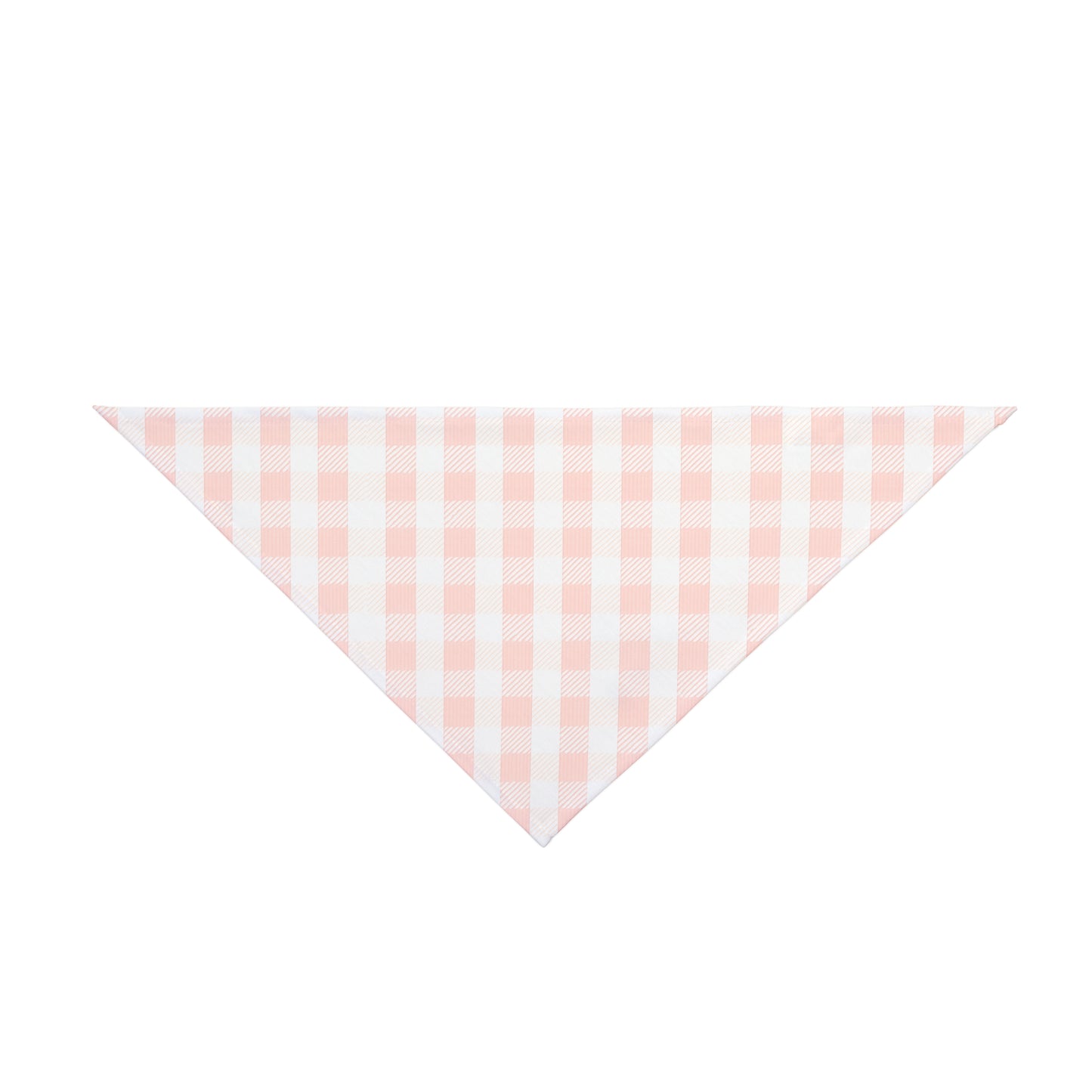 Pink Gingham Dog Scarf – Classic Check Pet Bandana