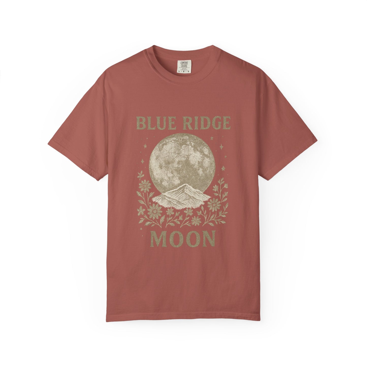 Blue Ridge Moon Celestial T-shirt, Mountain Sky Graphic Tee, Nature Lover Gift, Boho Shirt, Astronomy Top, Men Women Unisex Fashion