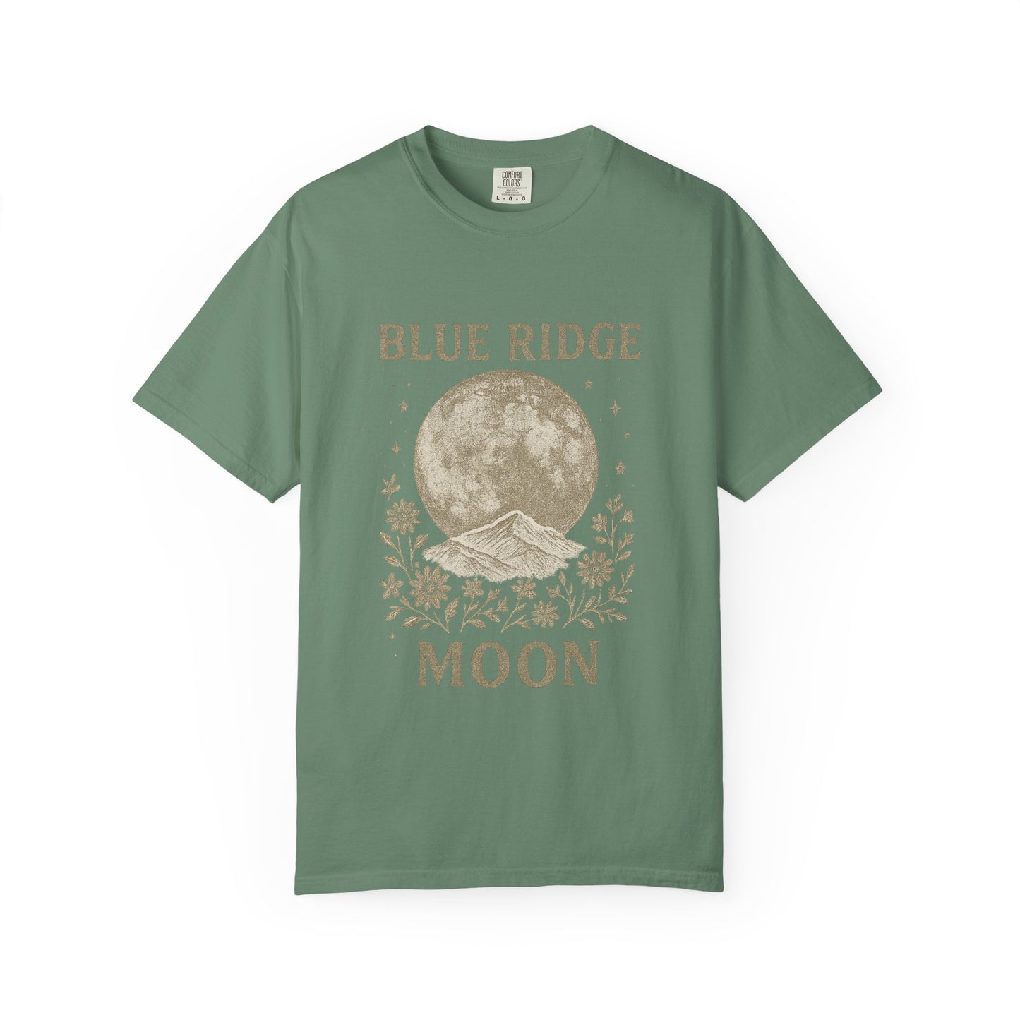 Blue Ridge Moon Celestial T-shirt, Mountain Sky Graphic Tee, Nature Lover Gift, Boho Shirt, Astronomy Top, Men Women Unisex Fashion
