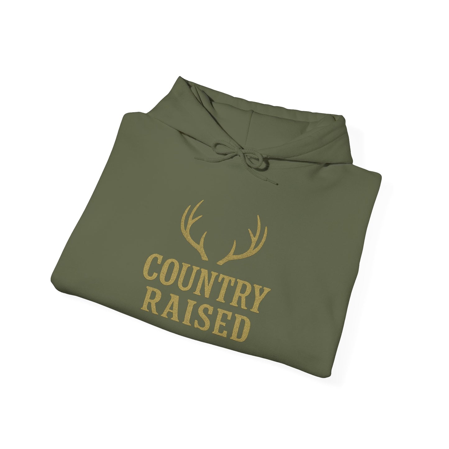 Country Raised deer antler Hoodie, Outdoor Wildlife Animal Ranch Farm Life Gift, Camouflage Hunting Apparel, Nature Lover Cabin Wear, Rural