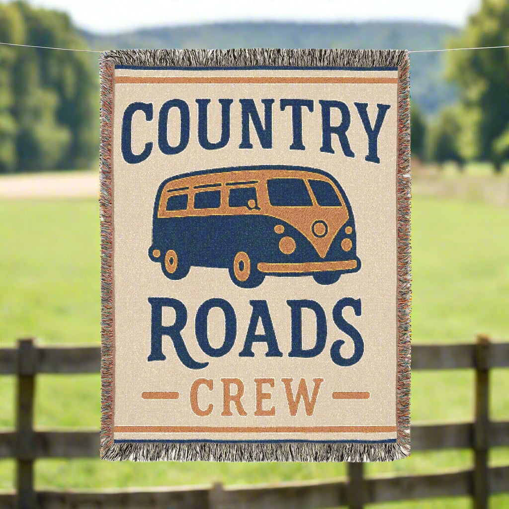 ๐ Country Roads Crew Gameday Blanket โ WV Tailgate Comfort ๐๐