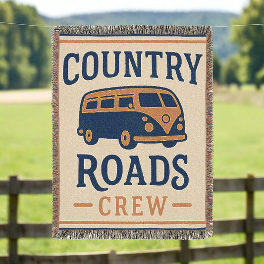 π Country Roads Crew Gameday Blanket β WV Tailgate Comfort ππ
